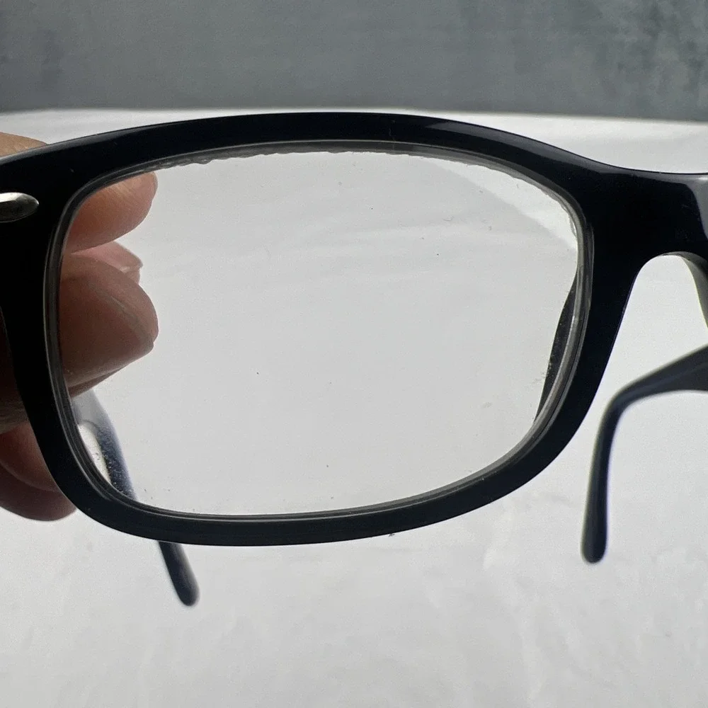 Ray Ban RB1531 3748 Black & Blue Youth Eyeglasses FRAMES ONLY 48-16-130 EUC